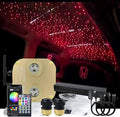 AKEPO Car Home 20W Dual Head Fiber Optic Lights RGBW Twinkle+Shooting Star Effect+APP+Music Mode Star Ceiling Light Kit, 710pcs 4m/13.1ft Mixed Optical Fiber Cable with Meteor Light Kit and Remote