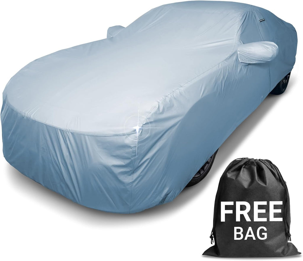 iCarCover Premium Car Cover for 1989-1993 Buick Riviera Heavy Duty Waterproof All-Weather Automobiles Custom Fit Indoor Outdoor UV Snow Protection Covers with Straps and Bag