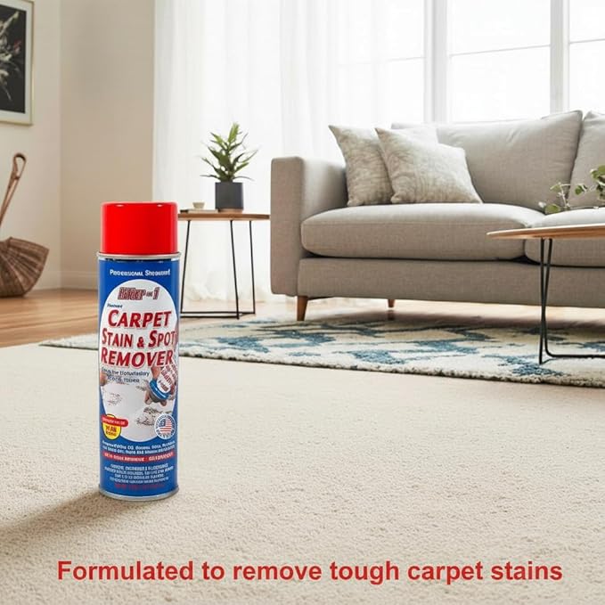 Carpet Spot Remover, Stain and Red Wine Remover and Spot Treatment for Oil, Grease, Urine, Cleaning Performance for Rugs, Upholstery, Fabrics. 18 Fl oz Pack of 1 (108 Fl Oz (Pack of 6))