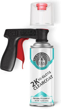 ERA Paints 2K High Gloss Automotive Clear Coat Spray/Aerosol With Can-Gun1 Premium Tool - Professional Quality & Finish - Easy to Use - Best Value