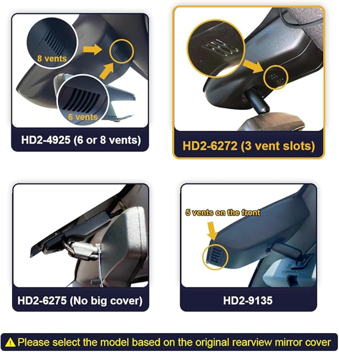 Fitcamx Front 4K+Rear 1080P Dash Cam Adapts for GMC Sierra 2020-2026 (HD2-6272, Check Vents Amount), OEM Look, Dual HD Video, WiFi & APP, Loop Recording G-Sensor, Easy to Use, 2 Cables/128GB Card