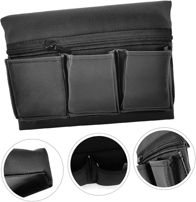 3pcs Leather Car Armrest Pad Storage Organizer Car Side Door Support Accessory