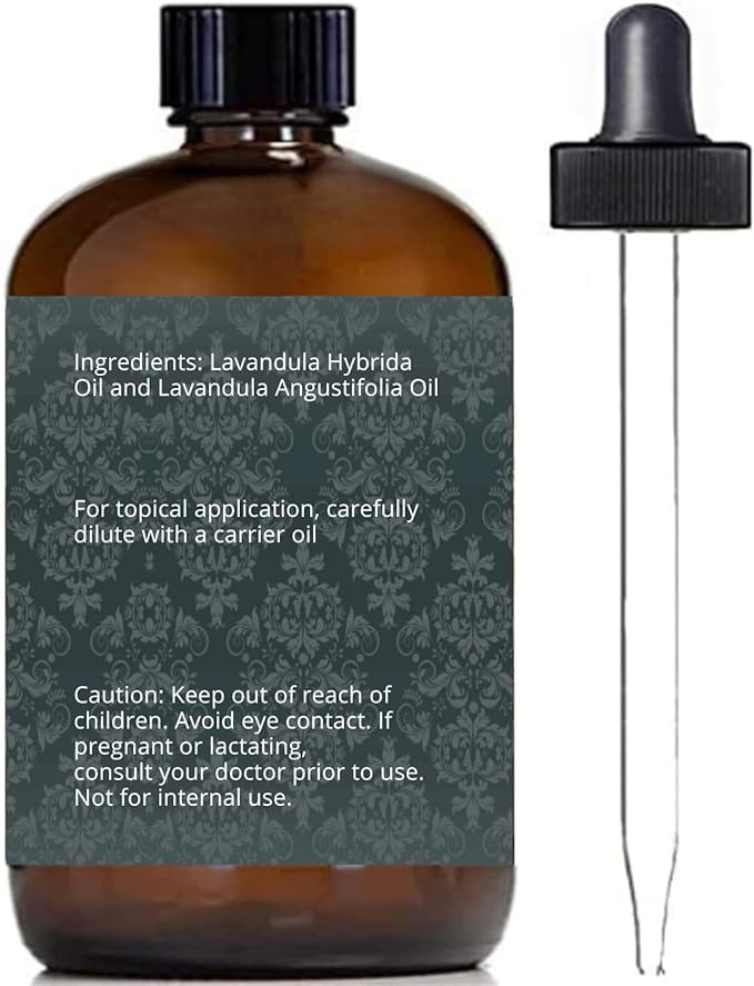 Essentially KateS Lavender Oil – 100% Pure & Natural, Steam-Distilled, with Glass Dropper, Roll-On Bottle & Sprayer for Aromatherapy, Skin & Home Use
