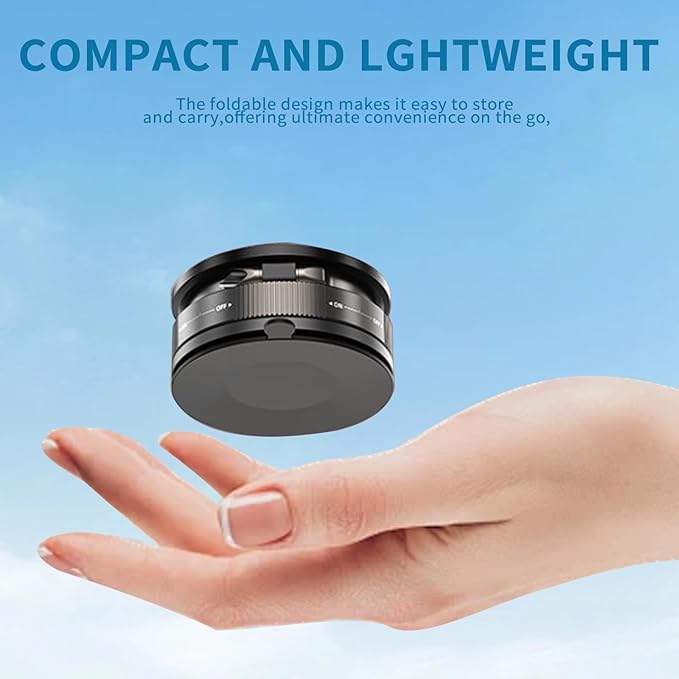 2025 Upgraded Vacuum Magnetic Car Phone Holder 360° Rotation Foldable Suction Cup Mount for MagSafe Cell Phone Holders for Your Car/Gym for iPhone & Android