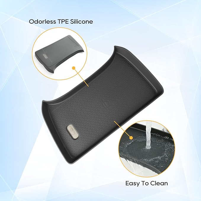 LFOTPP Center Console Wireless Charging Protective Mat for 2026 2025 2024 Subaru Crosstrek/Impreza Silicone Pad (Premium/Sport/Limited/Touring) Car Accessories Interior Black
