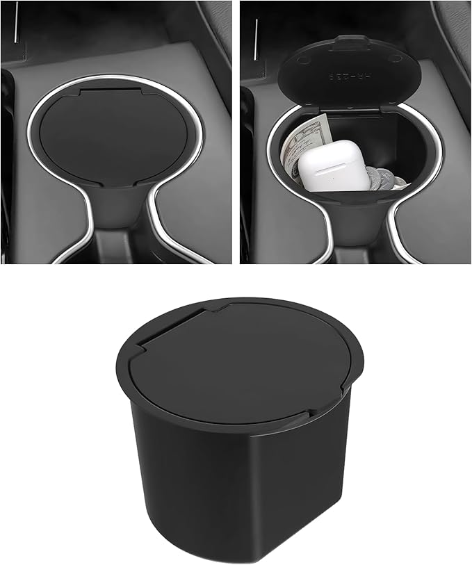 YOJOJOCO Center Console Coin Box Organizer Compatible with Honda 2023-2025 2026 Pilot & 2024-2026 Ridgeline & 2024-2026 Passport Accessories Armrest Insert Cup Holder Storage Box