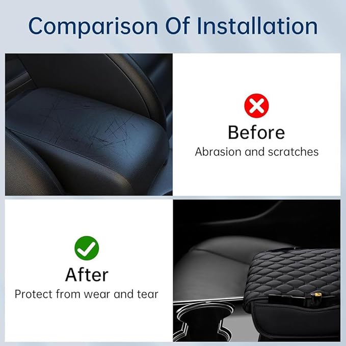 Car Center Console Cover for Acura RDX 2007-2019 2020 2021 2022 2023 2024 2025,Arm Rest Lid Cushion Protector Multifunctional Armrest Cushion Pad Interior Accessories,Beige