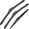 3Pcs Windshield Wiper Blades for 2017-2021 2022 Honda CRV CR-V, Original Equipment Automotive Replacement Windshield Wiper Blades for My Car- 26"/17"/12B" (Pack of 3) J- HOOK