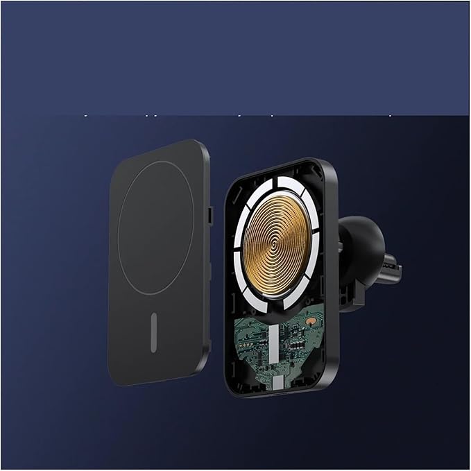 Phone Holder 30W Car Holder Wireless Charger Car Mount Magnetic Car Chargers Wireless Practical(Color:Black NO Cable)