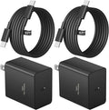 Type C Charger Fast Charging 45W USB C Charger Samsung Chargers 2-PACK 6FT Cord for iPhone 16/16 Plus/16 Pro/16 Pro Max/iPhone 15/15 Pro Max/iPad Pro/Samsung Galaxy S25 S24 S23 S22 S21,Android (Black)
