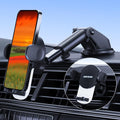 Universal-Car-Phone-Holder-Mount - Cell Phone Holder for Car, Dashboard and Windshield Mount, Air Vent car, Secure Phone Holders for Your Car, Compatible with All Smartphones