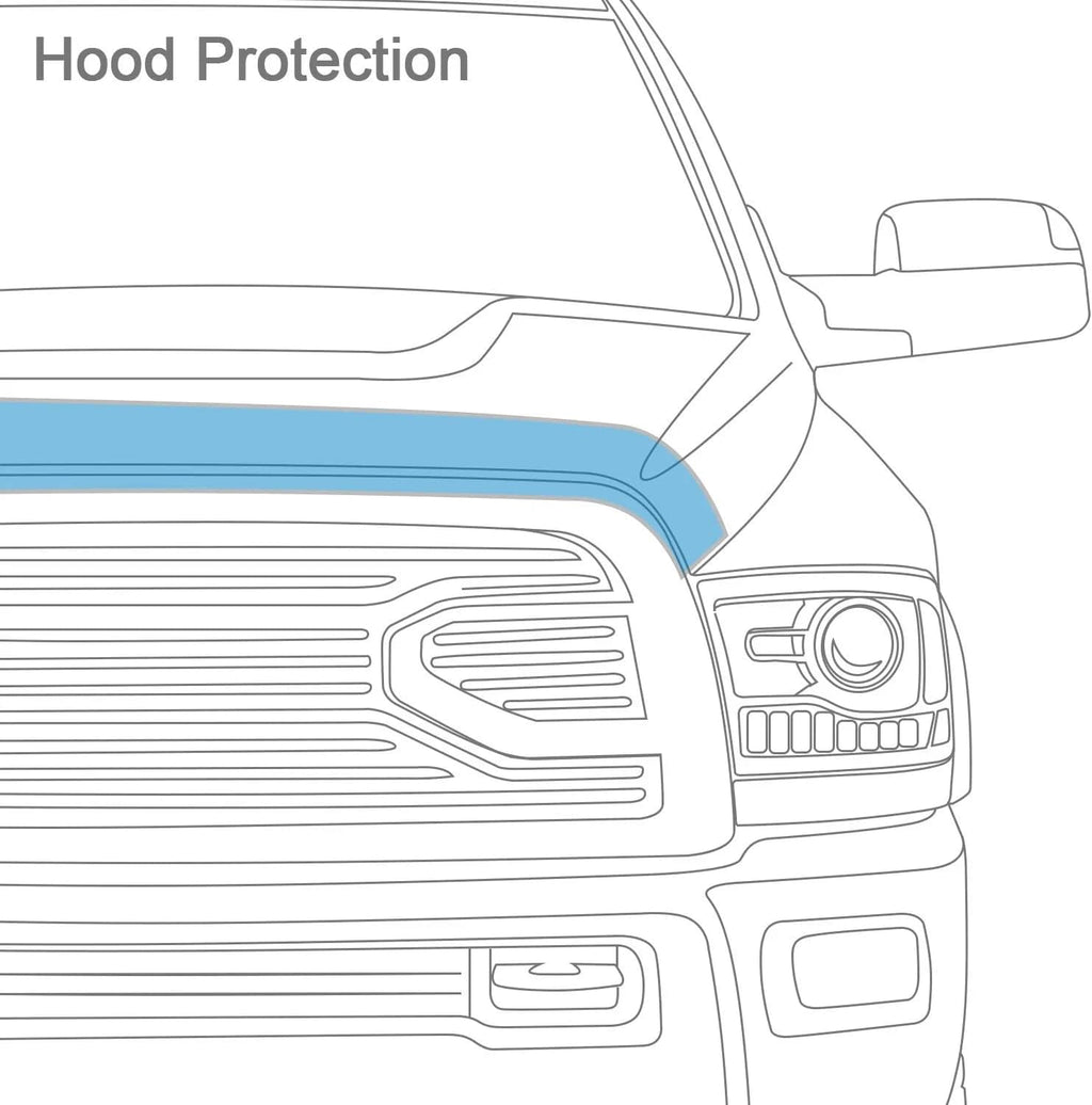 Auto Ventshade [AVS] Carflector Hood Shield / Protector | Fits 1998 - 2002 Honda Accord | Medium Profile Bug Deflector - 1 pc., Dark Smoke | 20942