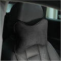 Car Neck Pillow, Soft Comfortable Memory Foam Auto Headrest Pillow Cushion with Adjustable Strap, Breathable Ergonomic Design Car Neck Pain Relief Cushion, Universal for Vehicles (Black)