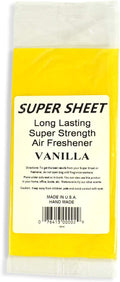 Super Sheet Small (7.5"x3.75") Under Seat Car Air Freshener (Vanilla)