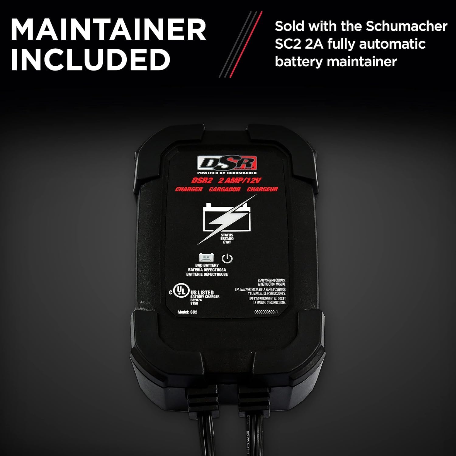 Schumacher Electric DSR ProSeries Car Battery Jump Starter, Maintainer & Portable Power Station - 12V 2400 Peak Amps & 500 Cranking Amps - with DC & USB Charging Ports - DSR158