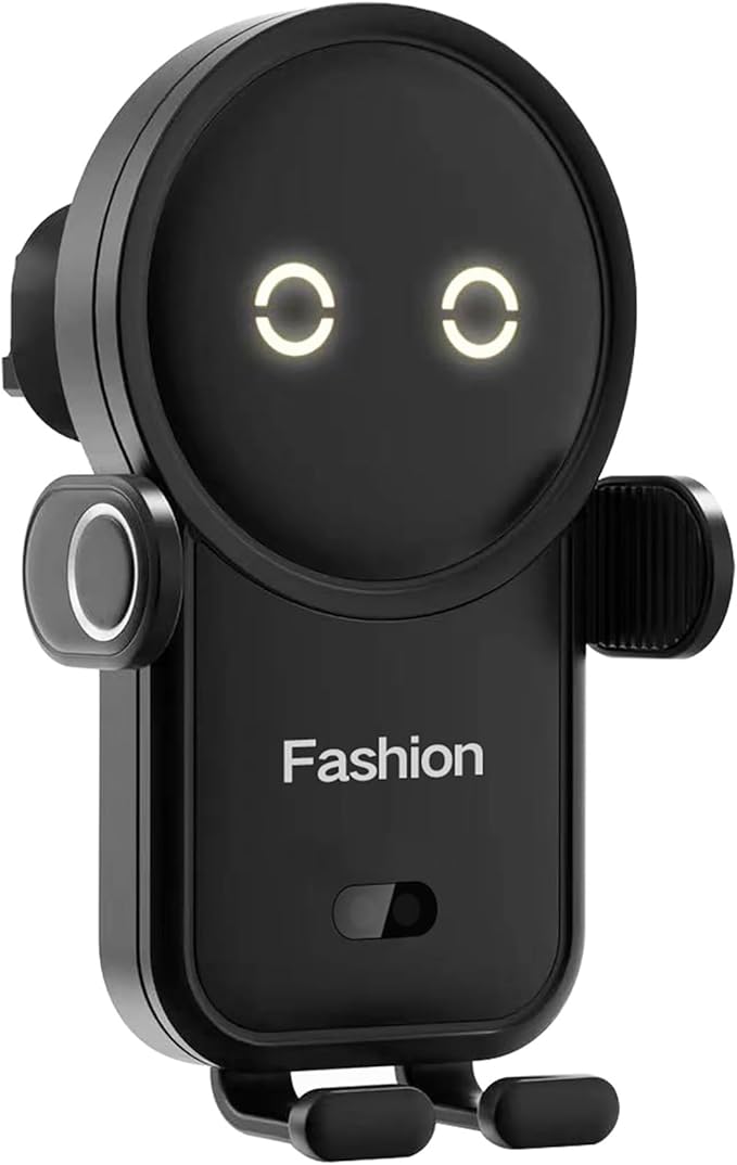 Cell phone holder wireless car charger,15W Auto Clamping Phone holders for your car fit for iPhone 16 15 14 13 12 Mini Pro Max 11 XR, Samsung Galaxy S24 Ultra S23 S22 S21+ Note 20 (Black)