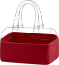 DGAZ Silk Purse Organizer Insert Fits LV Speedy 16/20/25/30/35/45 bags，Silky Smooth Bag Organizer，Luxury Handbag & Tote Shaper（Wine Red，SP16）
