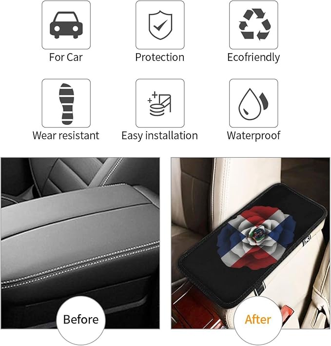 DARLEKS Car Armrest Cushion Auto Center Console Cover Pad Car Handrail Box Universal Decoration Mat
