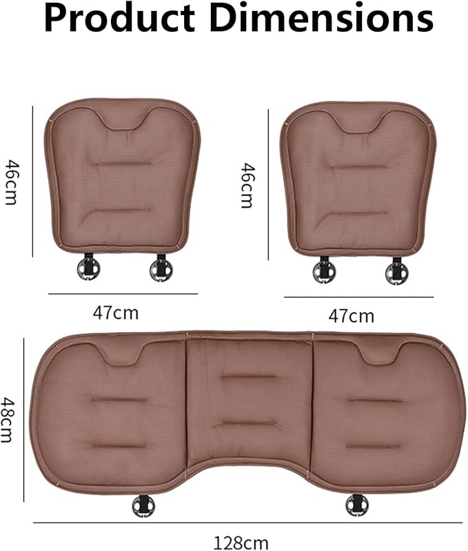 Car Seat Cushion for Porsche Macan 2015-2025-pr, Breathable Non-Slip Driver Seat Pad Ergonomic Memory Foam for Long Driving Car Office,A/2Pcs-Black