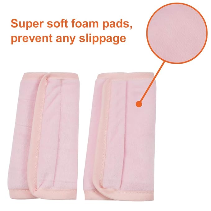 COOLBEBE Car Seat Straps Shoulder Pads for Baby Kids, Super Soft Seat Belt Covers for All Car Seats/Pushchair/Stroller/High Chair