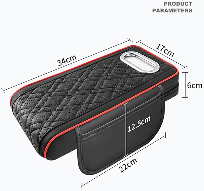 Car Armrest Cushion for Mercedes Benz E-Class W211 2001-2005 2006 2007 2008 2009, Car Center Console Cover Armrest Pad with Cup Holder and Tissue Box, Car Accessories,Black