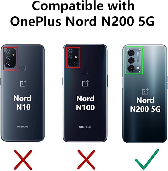for OnePlus Nord N200 5G Case,with Screen Protector,[Military Grade] 16ft. Drop Tested Cover with Magnetic Kickstand Car Mount Protective Case for OnePlus Nord N200 5G, Purple