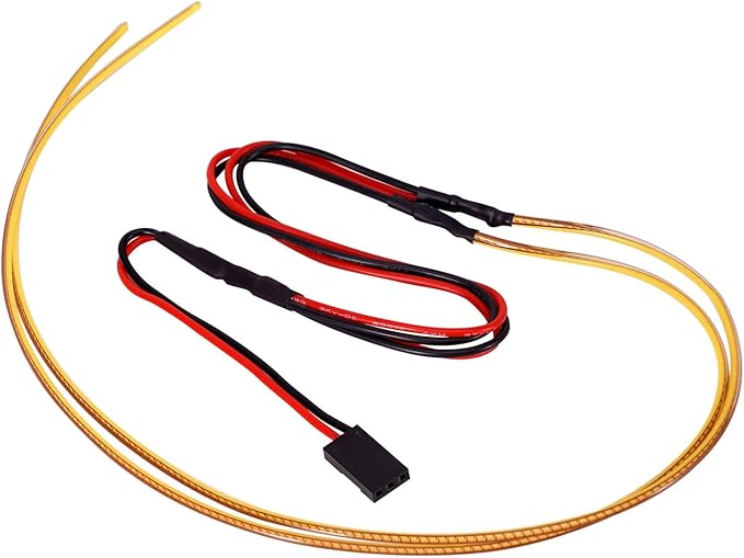 INJORA RC LED Strip Lights Flexible Cuttable for TRX4M SCX24 1/24 1/18 Crawlers Upgrade(Warm White)