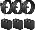 iPhone 17 16 15 Charger Fast Charging 3 Pack USB C Charger Block Type C Chargers 6FT Cord Wall Chargers Compatible with iPhone Air/17/17 Plus/17 Pro/17 Pro Max/16/16 Plus/16 Pro (Black)