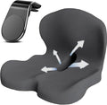 Back and Seat Cushion, Trucker Seat Cushions for Long Sitting, Car seat Cushion with Back Support, Seats Cushions for Lumbar Pain and Supporting The HIPS, Trucker Essentials (I)