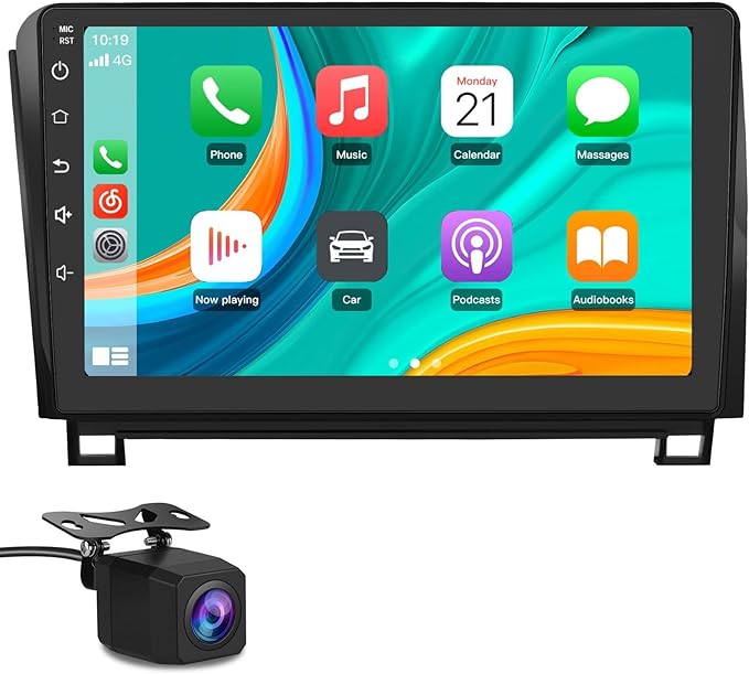 Android 13 Car Radio Stereo for Toyota Tundra 2007-2013 Toyota Sequoia 2008-2018 with 2G RAM 64G ROM Wireless Carplay Android Auto, 10-inch Touch Screen Head Unit, GPS Bluetooth