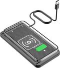 Wireless Charging Pad for Car for Honda Accord 2008-2012-pr, 15W Fast Wireless Charger Mat Non-Slip Silicone Car Center Console Phone Charging Pad,B/15W-USB