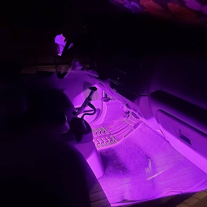 Rock Lights Pink with Light Purple 12 Pods Pure Pink LED Rock Lights IP68 Waterproof 47inch Extension Wires for Trucks UTV ATV SUV Boat Pickup Car Fender Exterior Lighting Kit