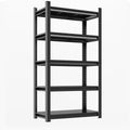 59"H Garage Shelving Heavy Duty Rack, 3000 LBS Extra Large Capacity 5 Tier Adjustable Storage Shelves, Metal Industrial Shelf Units for Garage, Basement and Warehouse, 59"H×27.6"W×13.8"D, Black
