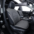 EKR Camry Car Seat Covers for Toyota Camry 2018 2019 2020 2021 2022 2023 2024 Hybrid XLE,Hybrid XSEWaterproof Leather Car Seat Cover Full Set for Trucks SUV-Faux Leather (Black/Gray)