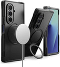 Ringke Alles Pro for Samsung Galaxy Z Fold 7 Case [Compatible with MagSafe] Hinge Protection Powerful Magnet Shockproof Cover with 360° Rotating Kickstand - Black