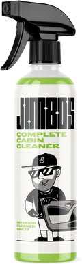 Jimbos COMPLETE CABIN CLEANER– All-in-One Car Interior Cleaner for Leather, Fabric, Carpet, Upholstery, Dash & Vinyl | All-Purpose Detailing Spray | 16oz