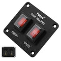 Facon 12Volts Switch Box Panel, 20Amps Rocket On&Off Switch with Red Indicator Light for RV Tank System, IP66 Waterproof Control Gang Kit System for RV Tank Heating Pad