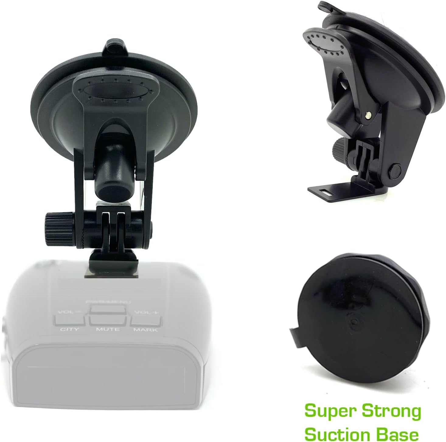 Car Windshield Super Suction Cup Bracket Compatible for UNIDEN R1 R2 R3 R4 R7 R8 R9 DFR3 DFR6 DFR7 DFR8 DFR9 Radar Detector (Only for Uniden Models), Easy to Install