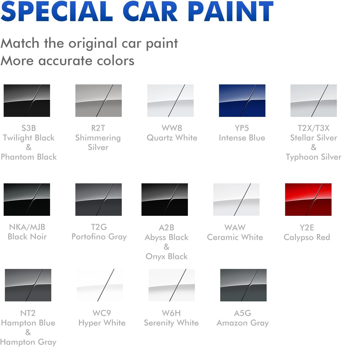 Abyss Black/Onyx Black (A2B) Touch Up Paint Compatible with Hyundai, DIY Car Paint Scratch Repair, Automotive Paints, Quick & Easy Fix Scratch Repair for Elantra/Palisade/Kona/Sonata/Venue