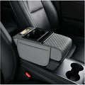 Car Arm Rest Cushion for Mazda CX-5, Center Console Armrest Pillow Car Armrest Pad Trucks with Cup Holder, Armrest Pad Storage Bag(Gray)