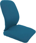 McCarty's SacroEase MSE4-TURQUOISE – Black Lumbar Back Support Car Seat Cushion with Turquoise Colored Cover – Black Sacro Wedge Lumbar Support for Car Seat use - 16 in. x 15 in. x 19 in. in.