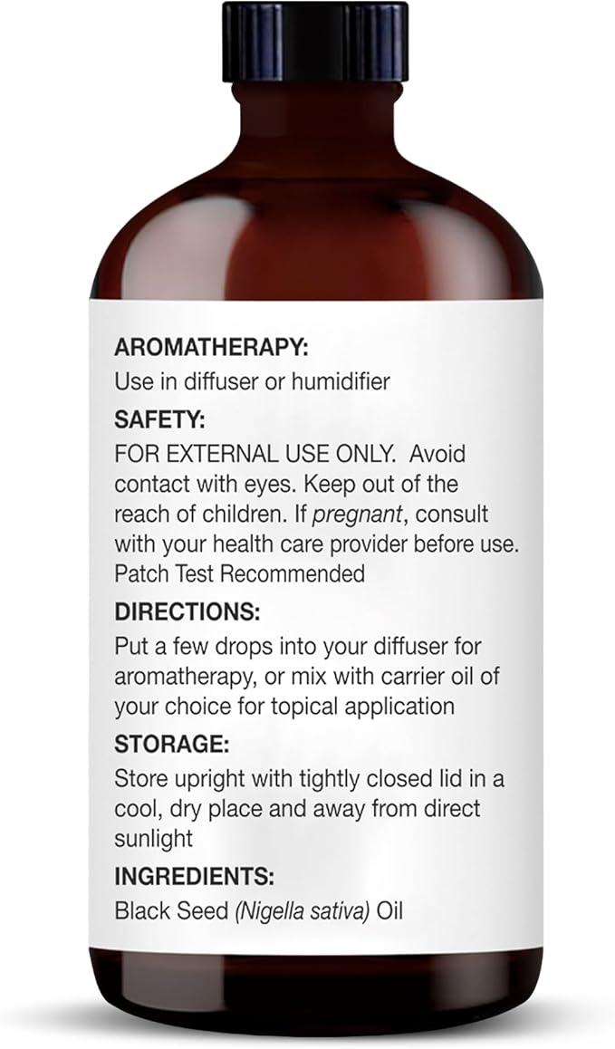 Majestic Pure Essential Oil with Glass Dropper - 100% Pure and Natural - Essential Oils for Diffuser, Aromatherapy, Soap and Candle Making, Blackseed Essential Oil, Blackseed Oil, 4 Fl Oz