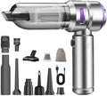 Mini Car Vacuum Cleaner,20000PA 4-in-1 Cordless Handheld Vacuum Cleaner with 6000mAh Battery Brushless Motor Hand Held Vacuum Air Duster & Air Blower & Pump for Car,Office and Home Cleaning