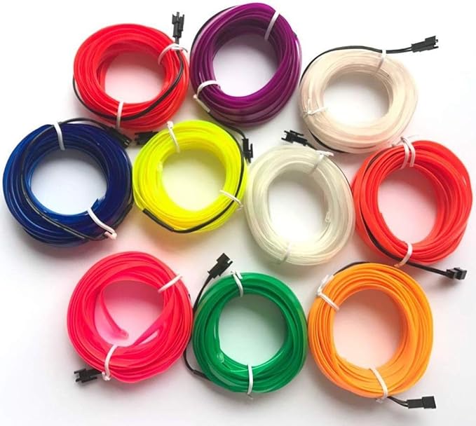 2M/6FT USB Neon Light Electroluminescent Wire Glowing Strobing Decorative Light for Xmas Party Costume Cosplay Festival Decoration(Green)
