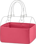 DGAZ Silk Purse Organizer Insert Fits LV Speedy 16/20/25/30/35/40/45 bags，Silky Smooth Bag Organizer，Luxury Handbag & Tote Shaper(Rose lipstick,SP45)