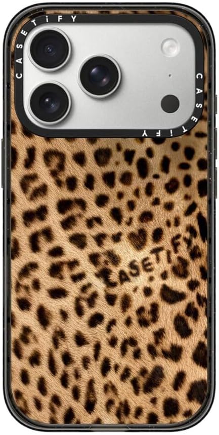 CASETiFY Impact iPhone 17 Pro Case [Slim/Compatible with Magsafe / 8.2 ft. 4X Military Grade Drop Protection] - Jaguar - Clear Black