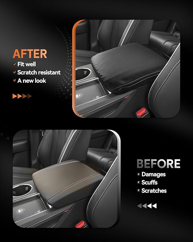 CDEFG for Acura MDX 2022-2025 Center Console Cover Armrest Box Cover for MDX (A-Spec, Type S) 2022 2023 2024 2025 Accessories Console Arm Rest Protector