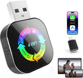 2026 Upgraded Wireless Carplay Adapter, 4 in 1 Screen Mirroring Support Mirror Link/AirPlay for Apple CarPlay & Android Auto, Mini USB/Type-C Plug & Play Car Play Adapter, Wired to Wireless No Latency