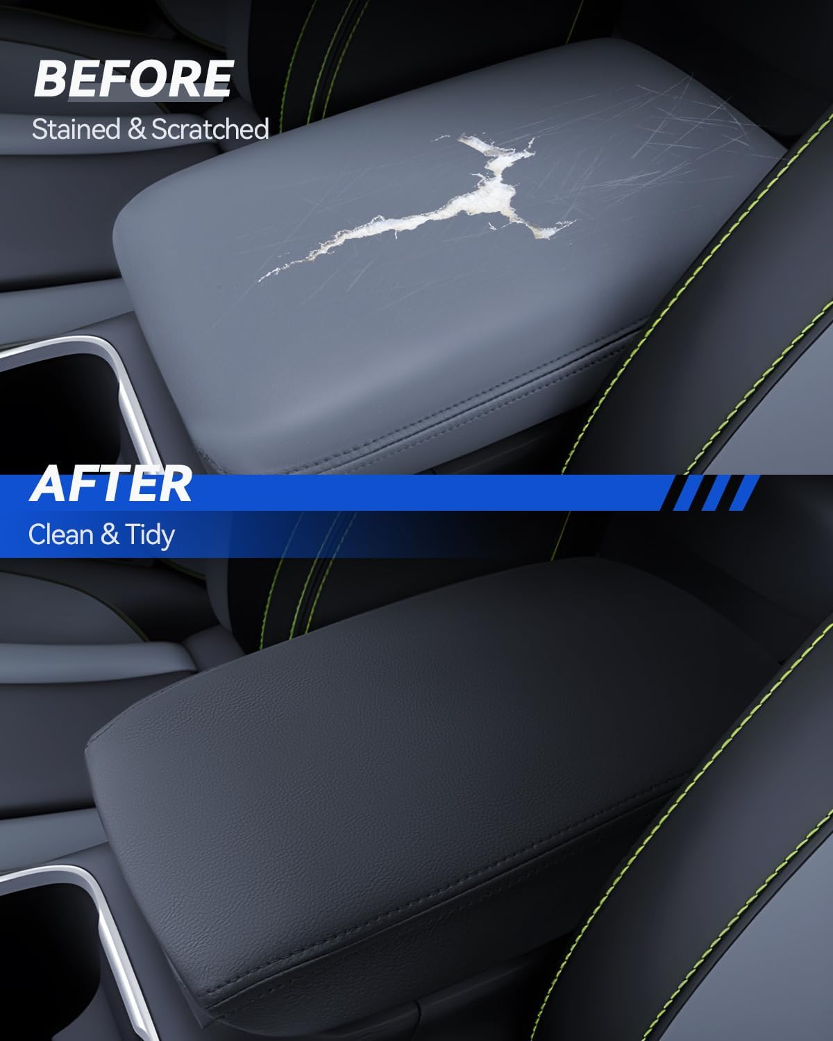 Armrest Cover for Hummer EV 2022 2023 2024 2025 Pickup/SUV Accessories Center Console Middle Lid Pad Protector for Car Elbow Rest