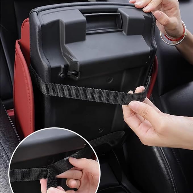 Car Armrest Pad for Ford Bronco Sport (CX430) 2021 2022 2023 2024 2025 2026 Leather Armrest Box Mat Center Console Cushion Pad Universal Armrest Seat Box Cover Protector,Brown
